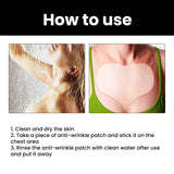 Breast Anti-Wrinkle Patch, Moisturizing And Firming Cleavage Skin Breast Moisturizing Silicone Patch To Reduce Breast Wrinkles