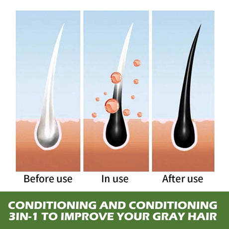 Plant Bubble Hair Natural Black Hair Dark Hair Hair Care Easy Color Lasting Mild Not Irritating - V.I.P Digital Presence