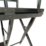 Casual Home Director's Chair, Black Frame/Black Canvas,Suitable for adults, foldable style, 2pcs/set populus - V.I.P Digital Presence