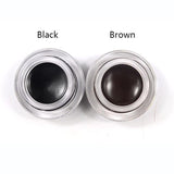 Music Flower 2 in 1 Coffee + Black Gel Eyeliner Make Up Waterproof Eye Liner Cosmetics Set Eyeliner Pens Makeup Brushes Set - V.I.P Digital Presence
