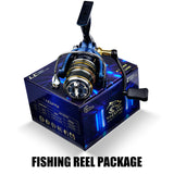 1pc metal spinning wheel speed ratio 5.2:1, far into Luya wheel can be sea fishing boat fishing outdoor fishing gear