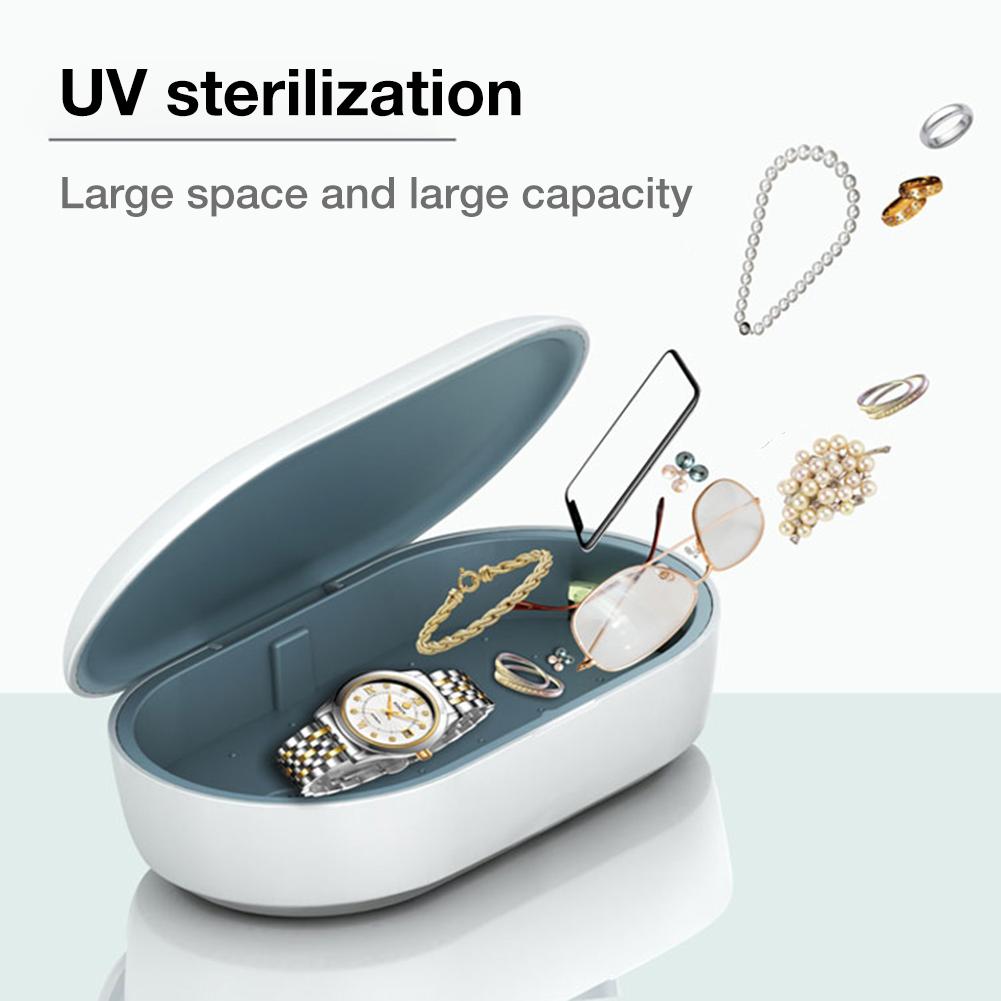 Esterilizador de teléfono con luz ultravioleta de 15 W, limpiador inalámbrico, esterilizador, caja de desinfección ultravioleta multifunción.