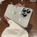 Suitable for iPhone 16 phone case ultra-thin electroplated frameless Apple 15 Promax protective case 14 transparent new model - V.I.P Digital Presence