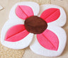 Alfombrilla de baño para bebé de 80 cm, diseño de flores, para bañera, lavabo, ducha infantil segura, plegable, con almohadillas de seguridad para asiento de pétalos. 