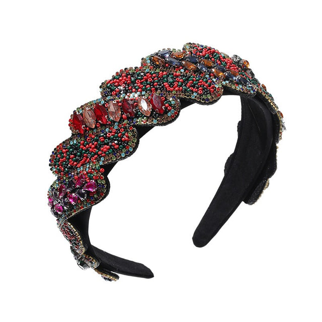 Fashionable Mizhu Water Diamond Baroque Hair Hoop - V.I.P Digital Presence