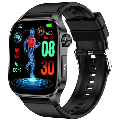New ET580 smartwatch ECG blood glucose uric acid blood lipids body temperature men's photo and phone call watch - V.I.P Digital Presence
