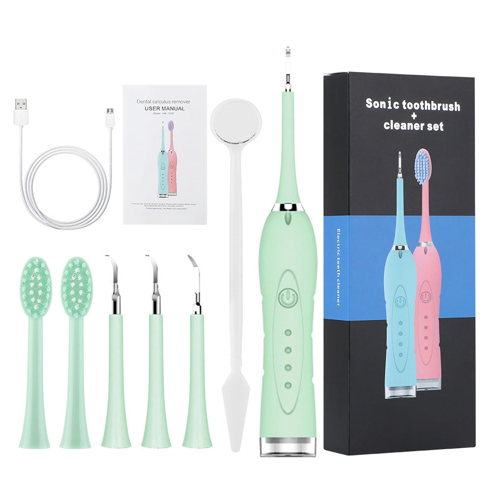 Seven-In-One Tooth Cleaner 4-Speed Electric Toothbrush Tartar Cleaning USB Household Tooth Cleaning Kit Tooth Cleaner - V.I.P Digital Presence