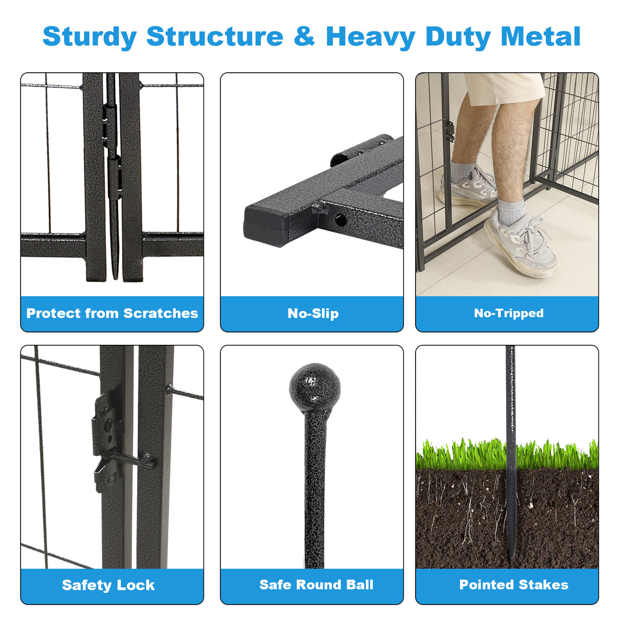 16 Panels Dog Playpen for outdoor,yard,camping,24"Height dog fence with 2 doors. - V.I.P Digital Presence