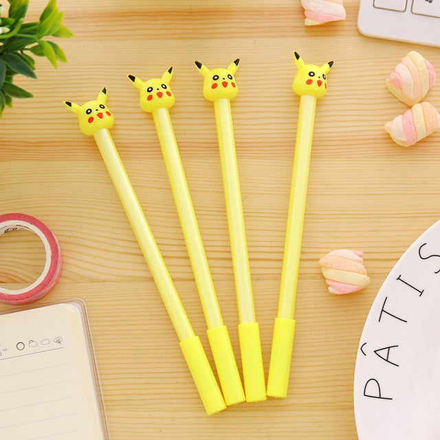 2pc Cartoon Kawaii Cute Plastic Pokemon Gel Pens For Kids Novelty Gift Korean Stationery Office School Supplies - V.I.P Digital Presence