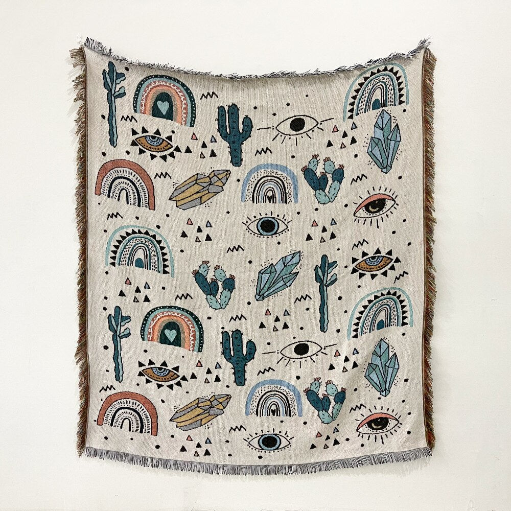 Manta de playa con diseño de ojo malvado, toalla de moda, tapete para acampar, tapete para picnic, manta para sofá de casa con diseño de ojo de demonio, manta para acampar, tienda de campaña, decoración para exteriores