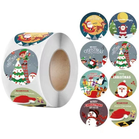 Christmas gift stickers decorative sealing sticker Merry Christmas Reward Self-adhesive labels Children's Day party - V.I.P Digital Presence
