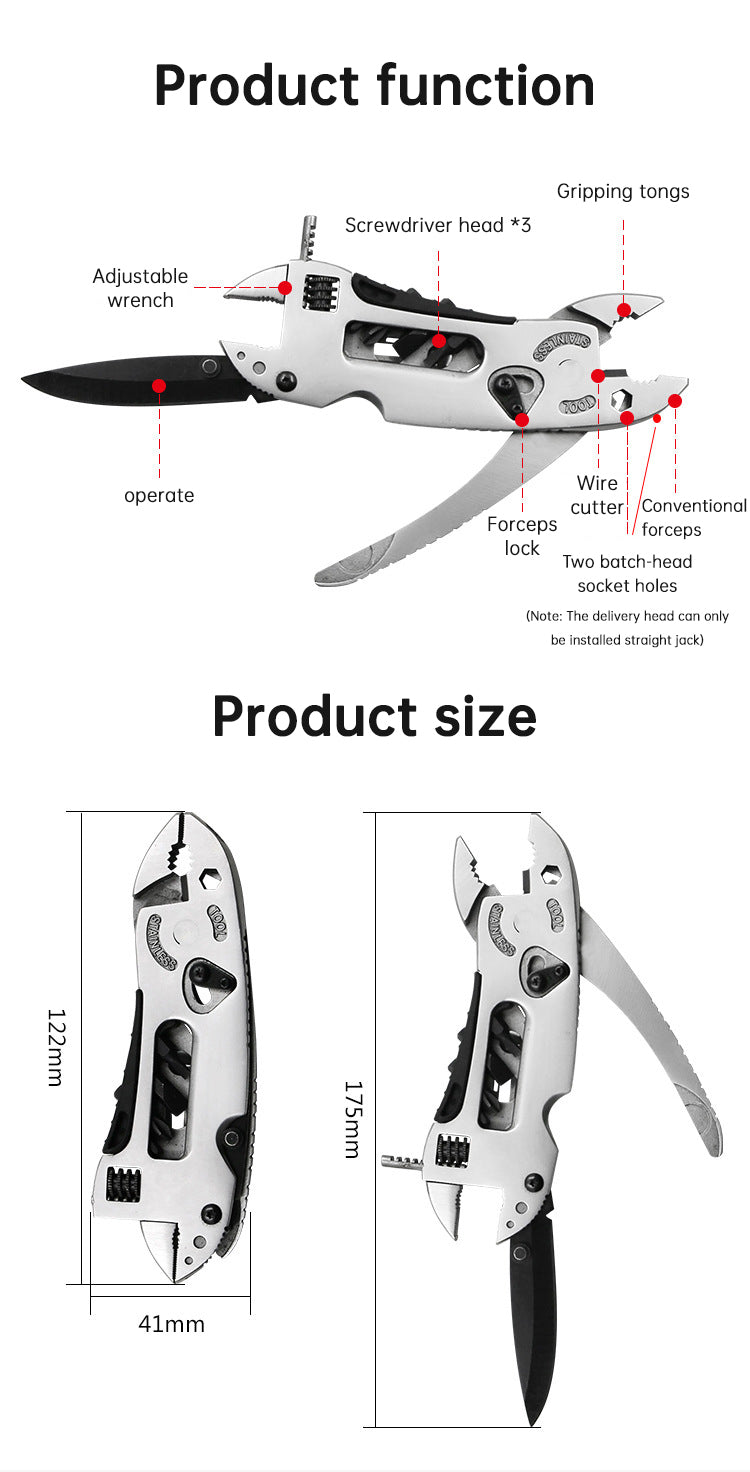 Outdoor camping regular pliers, multi-purpose tool pliers, outdoor wrench tool combination - V.I.P Digital Presence