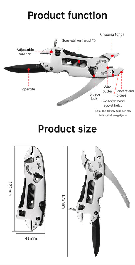 Outdoor camping regular pliers, multi-purpose tool pliers, outdoor wrench tool combination - V.I.P Digital Presence