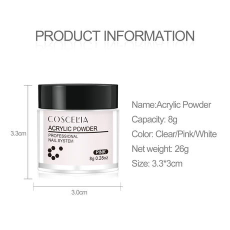COSCELIA Crystal Powder Nail Extension Nail Tool Set DIY Nail Extension Crystal Powder 150ml Crystal Liquid - V.I.P Digital Presence