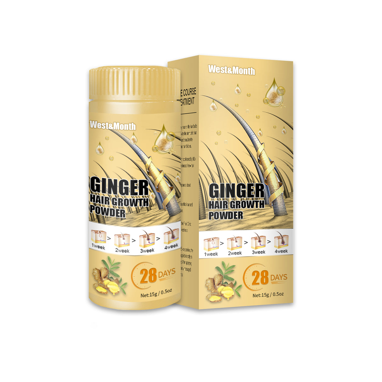 Ginger Powder, Hair Root Treatment Moisturizes and thickens hair, Strengthens and prevents hair loss - V.I.P Digital Presence