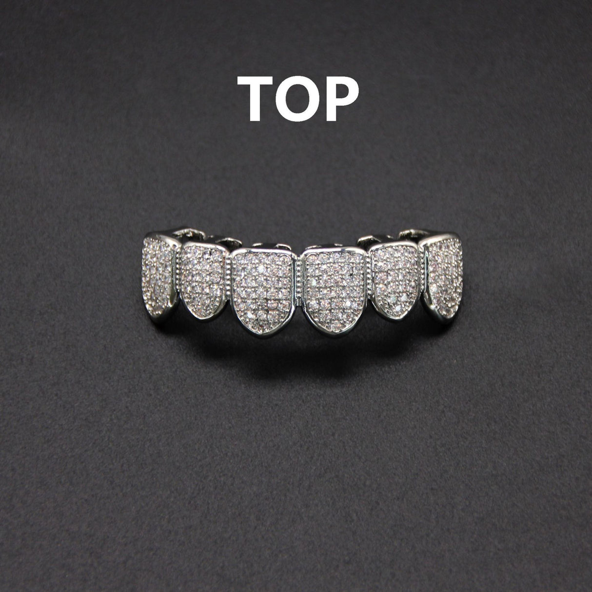 Hip hop braces with copper zircon micro inlaid with real gold Halloween teeth decoration exaggerated hiphopgrills - V.I.P Digital Presence