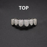 Hip hop braces with copper zircon micro inlaid with real gold Halloween teeth decoration exaggerated hiphopgrills - V.I.P Digital Presence