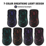 Dual mode wireless mouse silent office colorful illuminated charging Bluetooth mouse for laptops - V.I.P Digital Presence