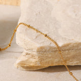 Stainless Steel Bead Anklet - V.I.P Digital Presence