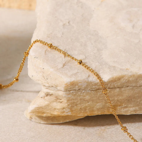 Stainless Steel Bead Anklet - V.I.P Digital Presence