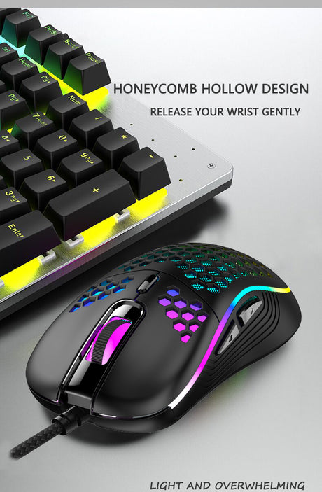 2.4G Wireless Cave Mouse Lightweight Gaming Mouse with Luminous 7 Color Breathing Light Computer Accessories - V.I.P Digital Presence
