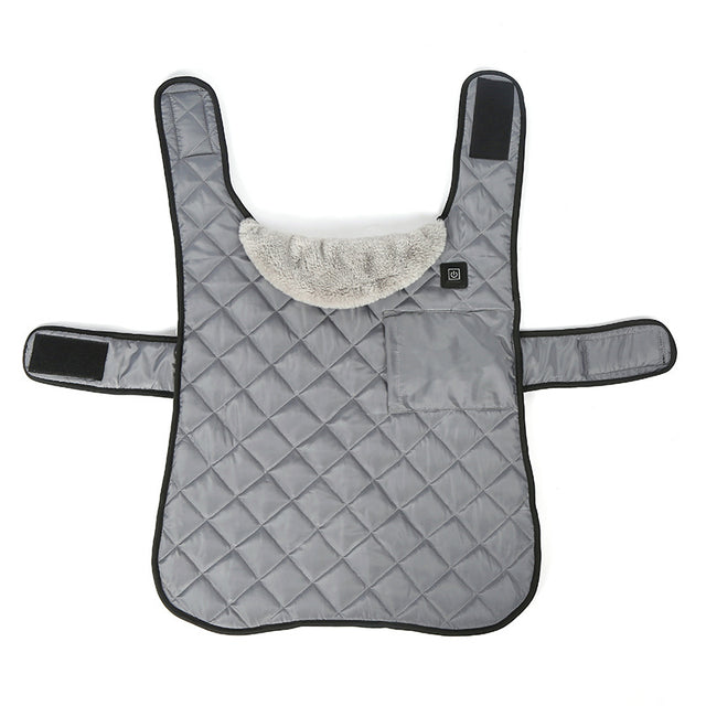 Heated Pet Clothing - New Fashion Warm Dog Cotton Jacket with Short Rabbit Fur - V.I.P Digital Presence