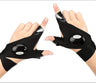 LED Flashlight Fishing Maintenance Camping Running Riding Lighting Half Finger Light Night Fishing Gloves Night Running Light Gloves