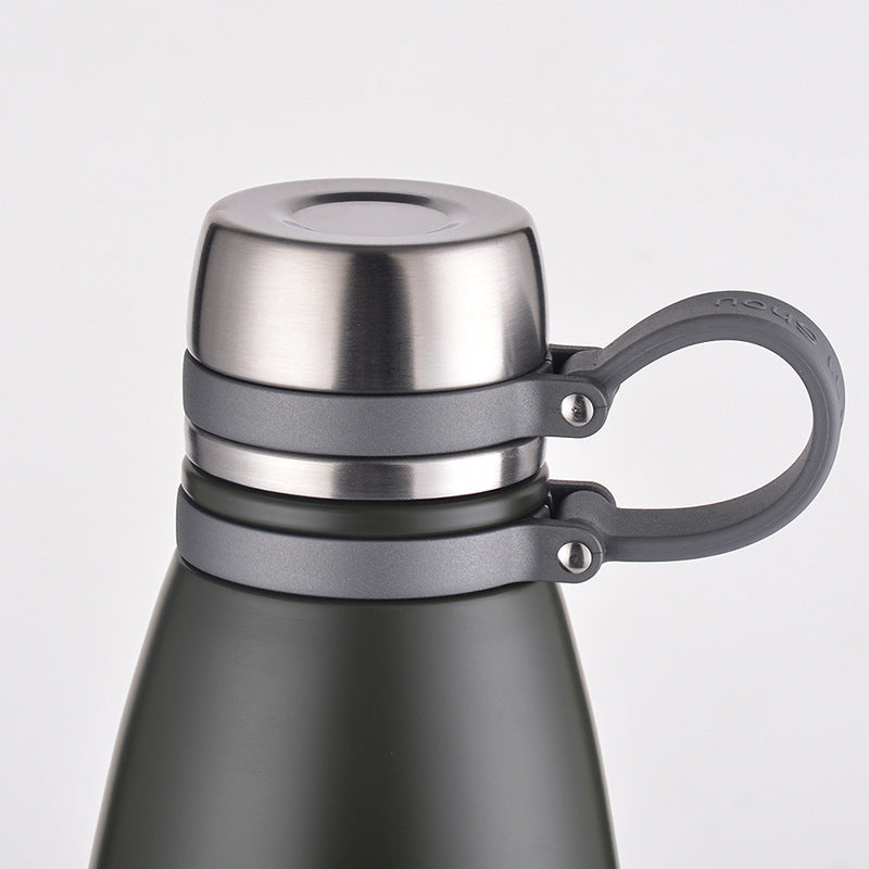 Taza de agua con aislamiento 316 de acero inoxidable para exteriores, portátil, para vehículo deportivo, taza de aislamiento de gran capacidad 