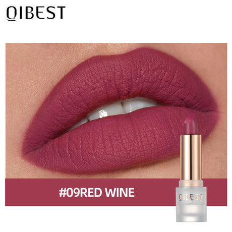 QIBEST Lipstick Velvet Matte Lipstick Not Easy To Fade Easy To Color Matte Lipstick - V.I.P Digital Presence