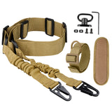 Ordinary Double Point Rope Suit CS Nylon Tactical Strap Cross Body Nylon Tactical Gun Rope