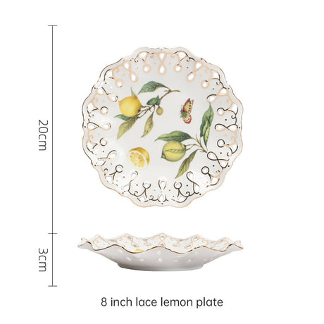 European - style Elegant Lemon Espresso Cups Set: Includes Tea Cups, Saucers, Ceramic Mugs, and a Dessert Plate - V.I.P Digital Presence