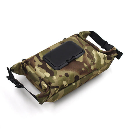 Outdoor camping wet tissue paper box camouflage waterproof canvas tissue bag square hand-held tissue storage bag - V.I.P Digital Presence
