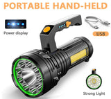 Strong Light Portable Light Flashlight Multi-Function Rechargeable Waterproof Searchlight Outdoor Emergency USB Outdoor Light - V.I.P Digital Presence