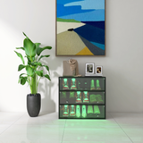 LED light shoe box three layers with glass doors - V.I.P Digital Presence