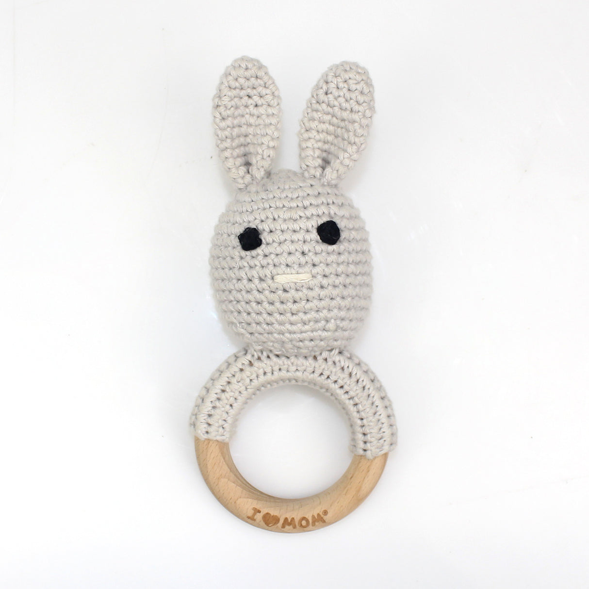 Campana relajante para bebé con nombre tallado, regalo para recién nacido, regalo para el baño, muñeca de dibujos animados tejida