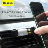 Baseus Car Phone Holder Air Vent Stand for Iphone XS 11 Samsung 4.7-6.5 Inch Mobilephone Auto Support Mount Car Phone Bracket - V.I.P Digital Presence
