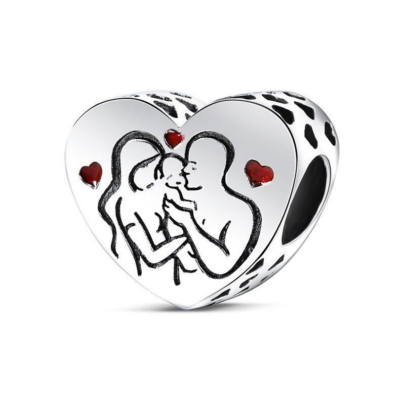 Family and Friendship Series Love Bead Pendant DIY Bracelet Necklace - V.I.P Digital Presence