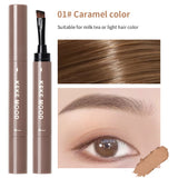 Waterproof Brown Grey Eyebrow Dyeing Cream Pencil Natural Lasting Non-smudge Setting Dye Eye Brow Pen with Brush Makeup Cosmetic - V.I.P Digital Presence