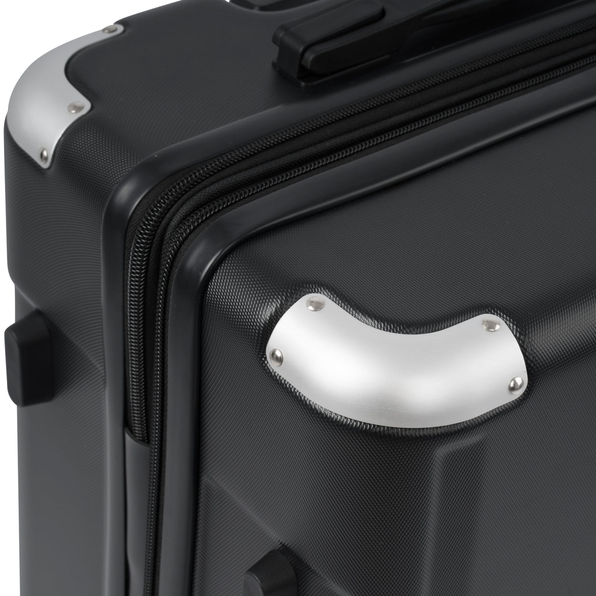 Hardshell Luggage Spinner Suitcase with TSA Lock Lightweight 20'' (Single Luggage) Black + ABS + 20 Inch Carry On