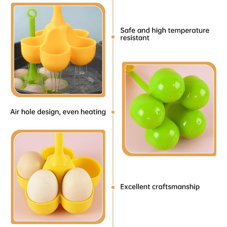5 - Hole High - Temp Resistant Silicone Egg Cooker, Food - Grade for Making Complementary Food - V.I.P Digital Presence