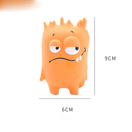 Cute Monster Shaped Latex Squeaky Dog Toy Durable and Easy to Clean Pet Toy - V.I.P Digital Presence
