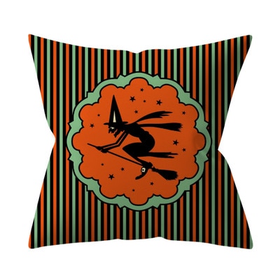 Trick or treat/pumpkin Cushion Cover 45*45cm Happy Halloween Throw Pillow Cover Happy Fall Y'all ghosts Horror Pillowcase