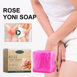 Rose Scented Soap, Women's Skin Care Bath Clean Odors Relieve Body Discomfort Relieve Itching