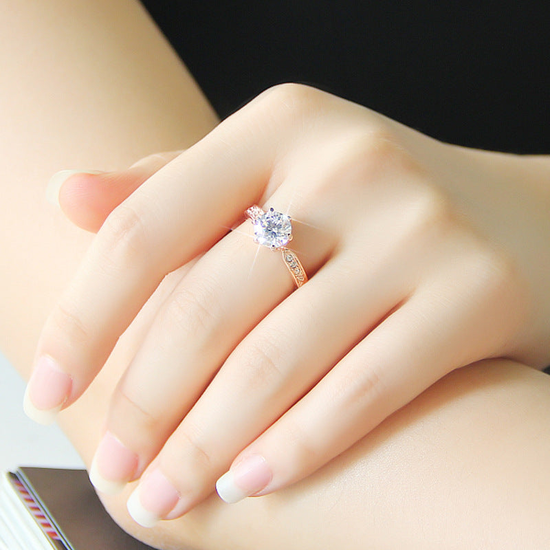 Elegant and luxurious wedding ring, women's Korean version of the living mouth ring - V.I.P Digital Presence