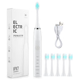 Smart Sonic Electric Toothbrush 5 Modes 4 Gears Tooth Cleaning Home USB Charging Adult Toothbrush Set - V.I.P Digital Presence