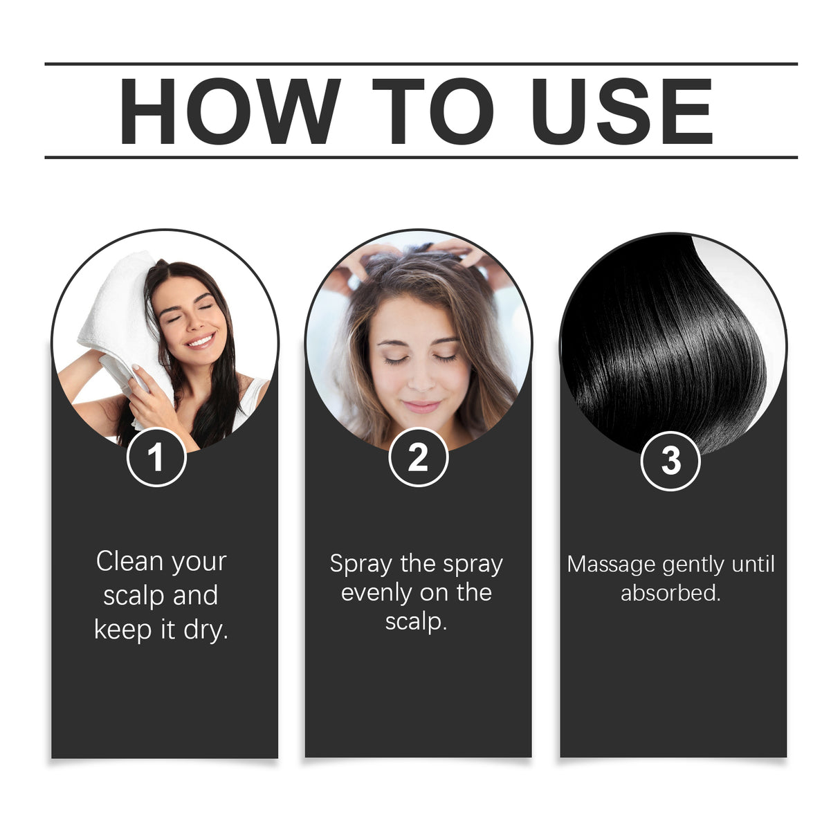 Hair Care Spray Hair Root Deep Moisturizing Scalp Massage Repair Nourishing Hair Care Agent - V.I.P Digital Presence