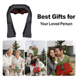 LUYAO LY-580A+1 shiatsu deep kneading heated Neck shoulder back body massager massage belt shawl massage machine - V.I.P Digital Presence