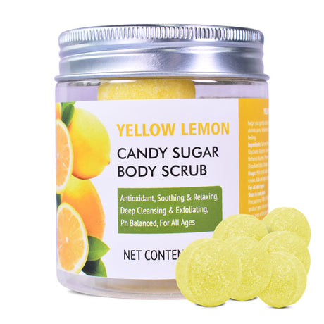 Brushed Candy Scrub Cream Fruit Fragrance Bath Salt Scrub Ball Body Scrub Cream - V.I.P Digital Presence