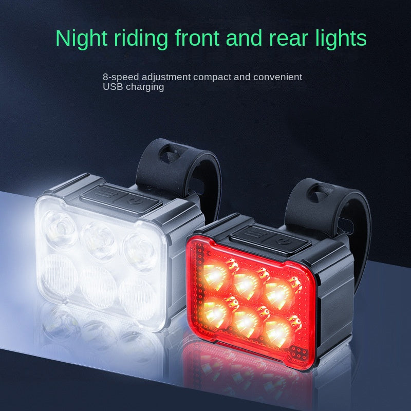 Bicycle lights, headlights, mountain bikes, night riding lights, night flashlights, road bikes, warning lights, taillights, ridi - V.I.P Digital Presence