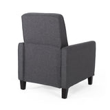 Smoke Fabric Push Back Chair for Elegant Home Décor - V.I.P Digital Presence